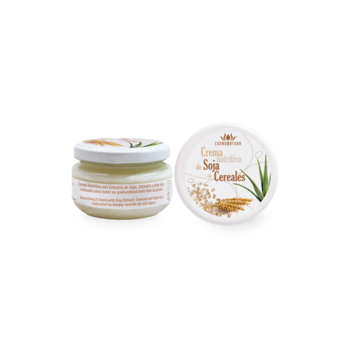Crema nutritiva con extracto de soja, cereales y Aloe Vera