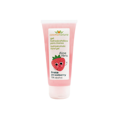 Gel hidroalcohólico para manos con Fresa