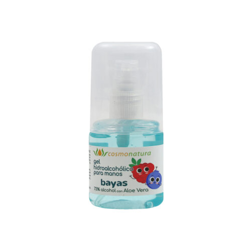 Gel hidroalcohólico para manos con Bayas