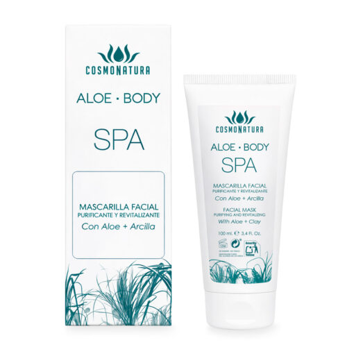 Mascarilla facial con Aloe Vera y arcilla
