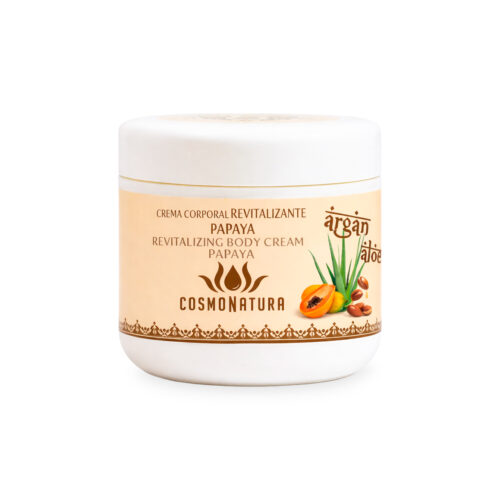 Crema corporal revitalizante con argán y papaya